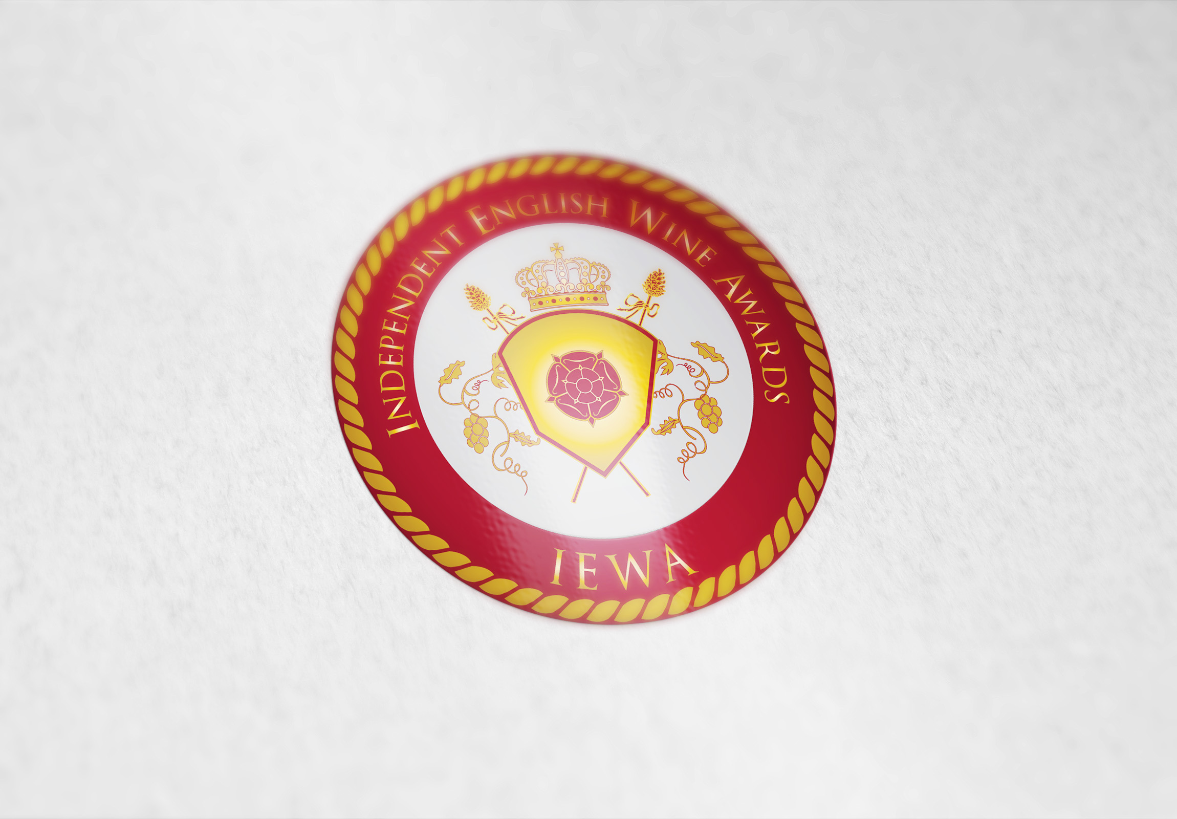 Coat of arms designed for the Independent English Wine Awards.