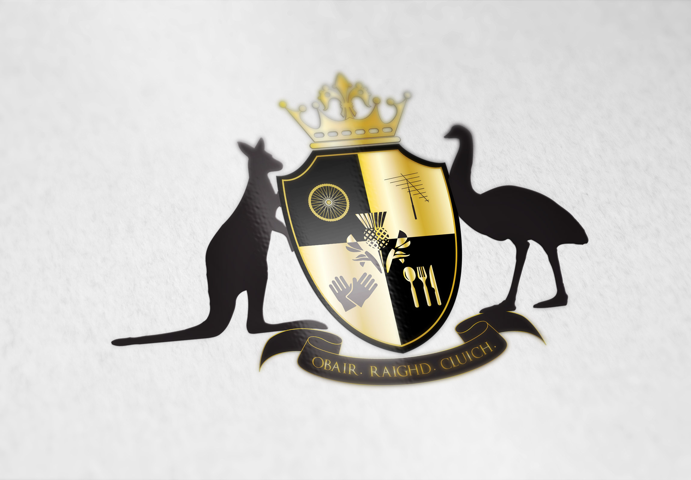 Coat of arms designed for a group of friends from Australia