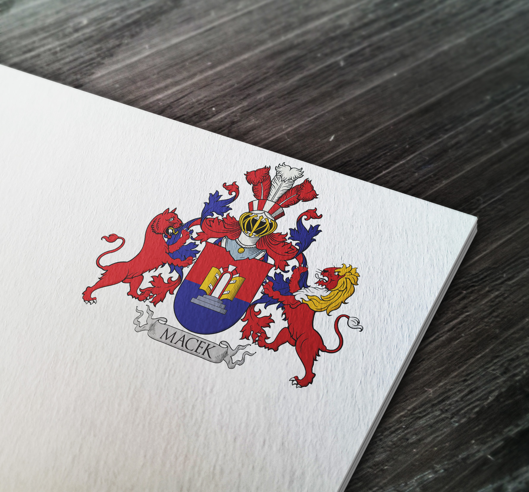 Coat of arms designed for a family from Finland