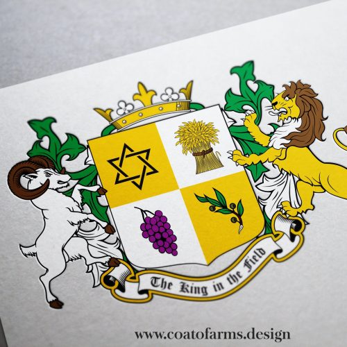 coat of arms for a Hebrew family from the USA