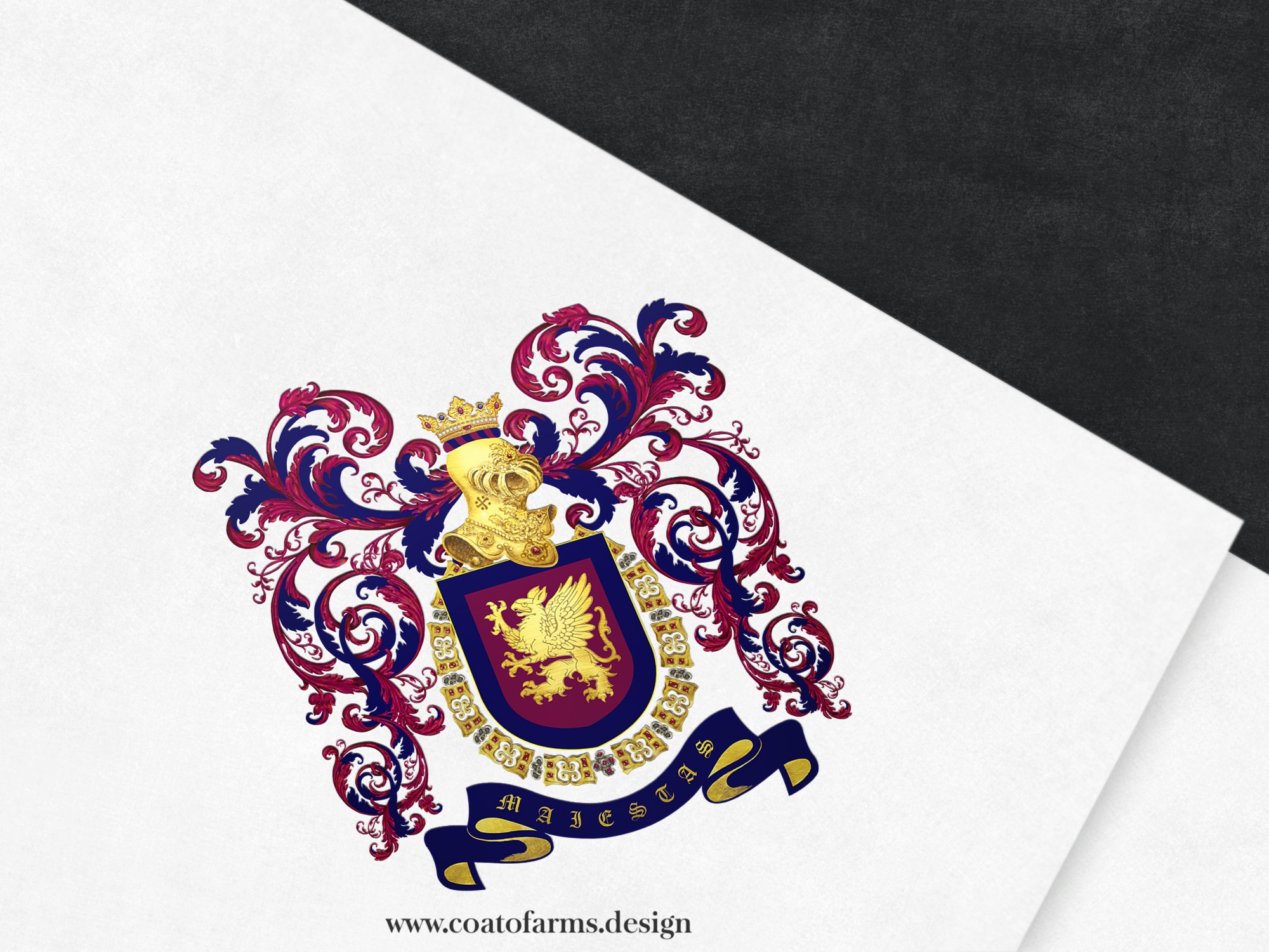 coat of arms family crest i designed for a lawyer from Macedonia