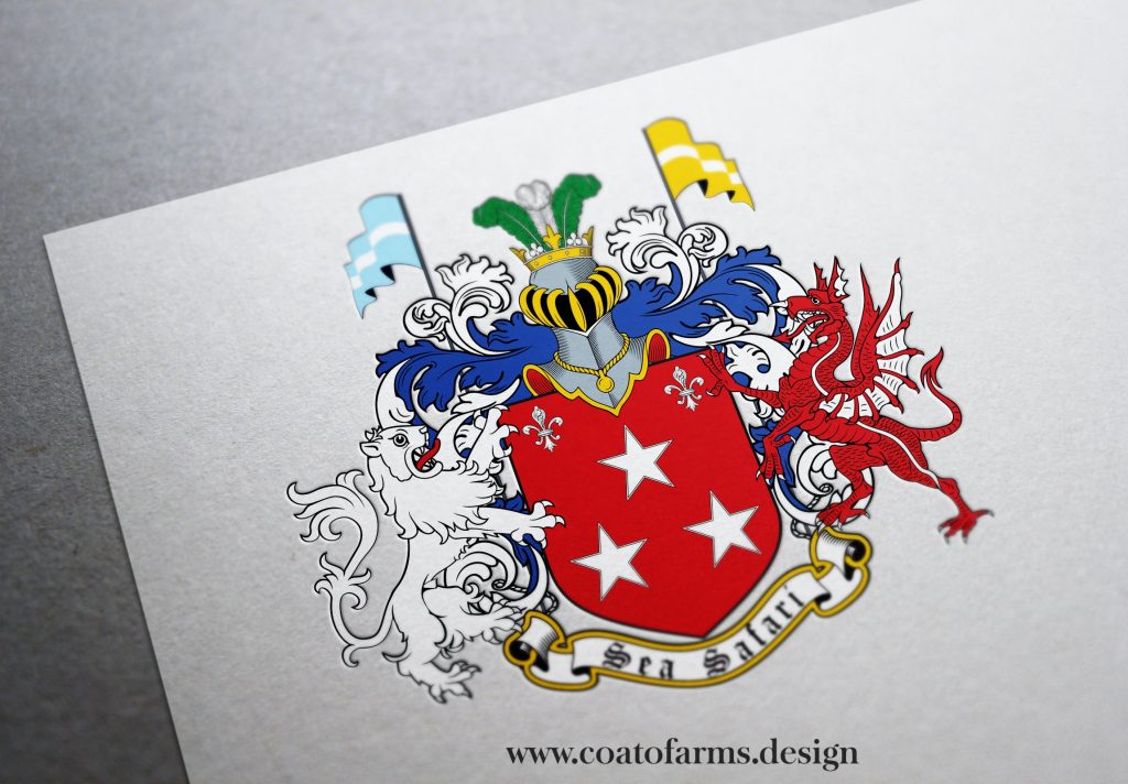 Coat of arms I designed for a businessman from Latvia