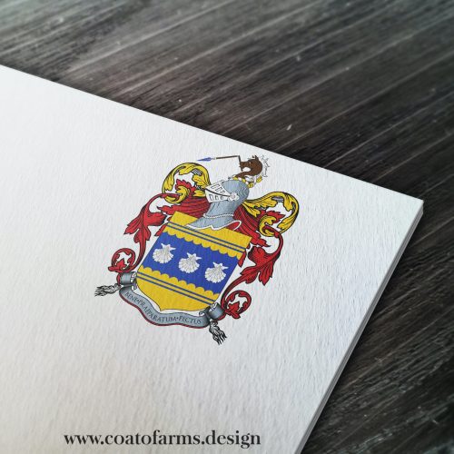 Coat of arms I designed for a family from the USA, based on the their sketch