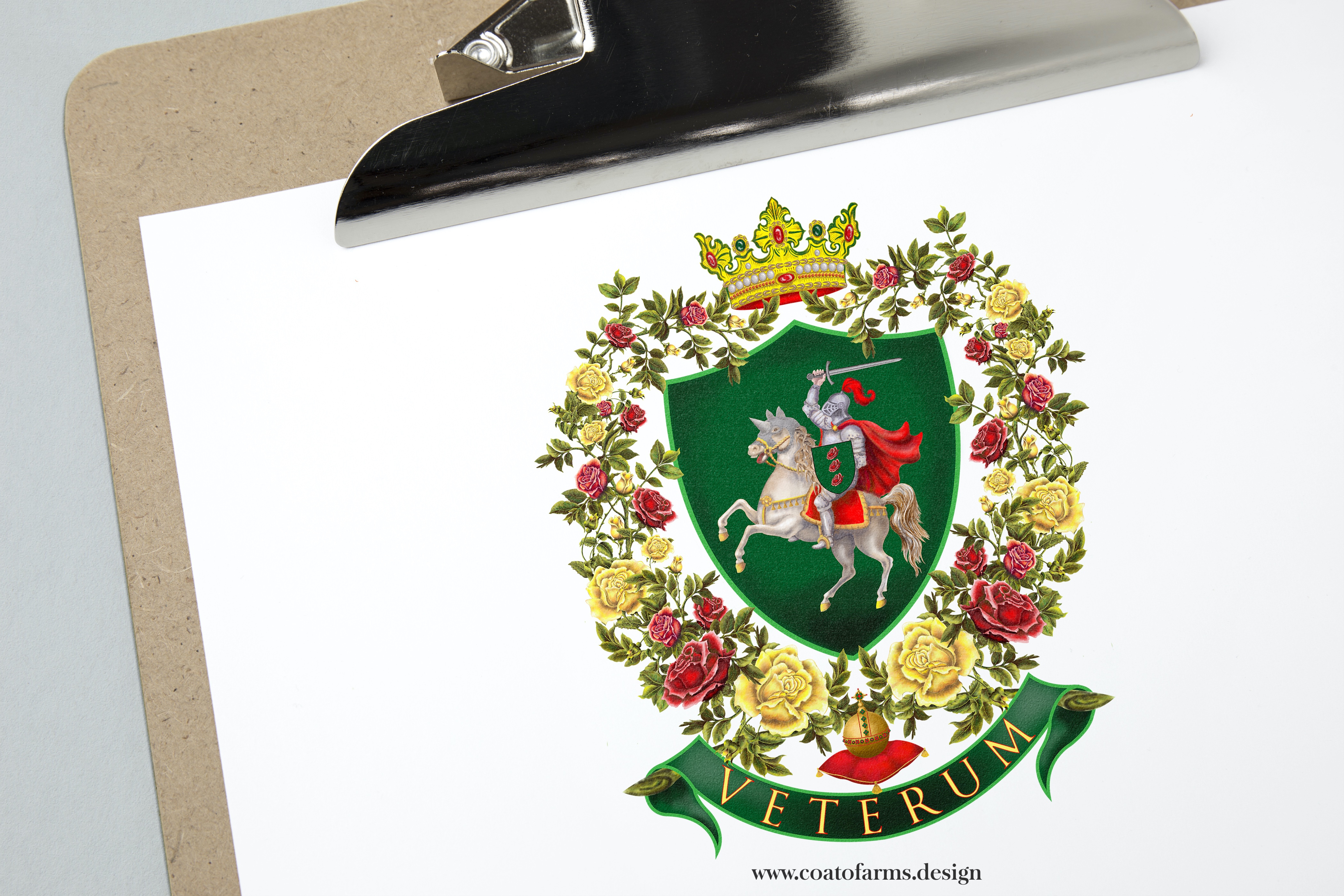 Coat of arms I designed for a bit mysterious lady from the Netherlands