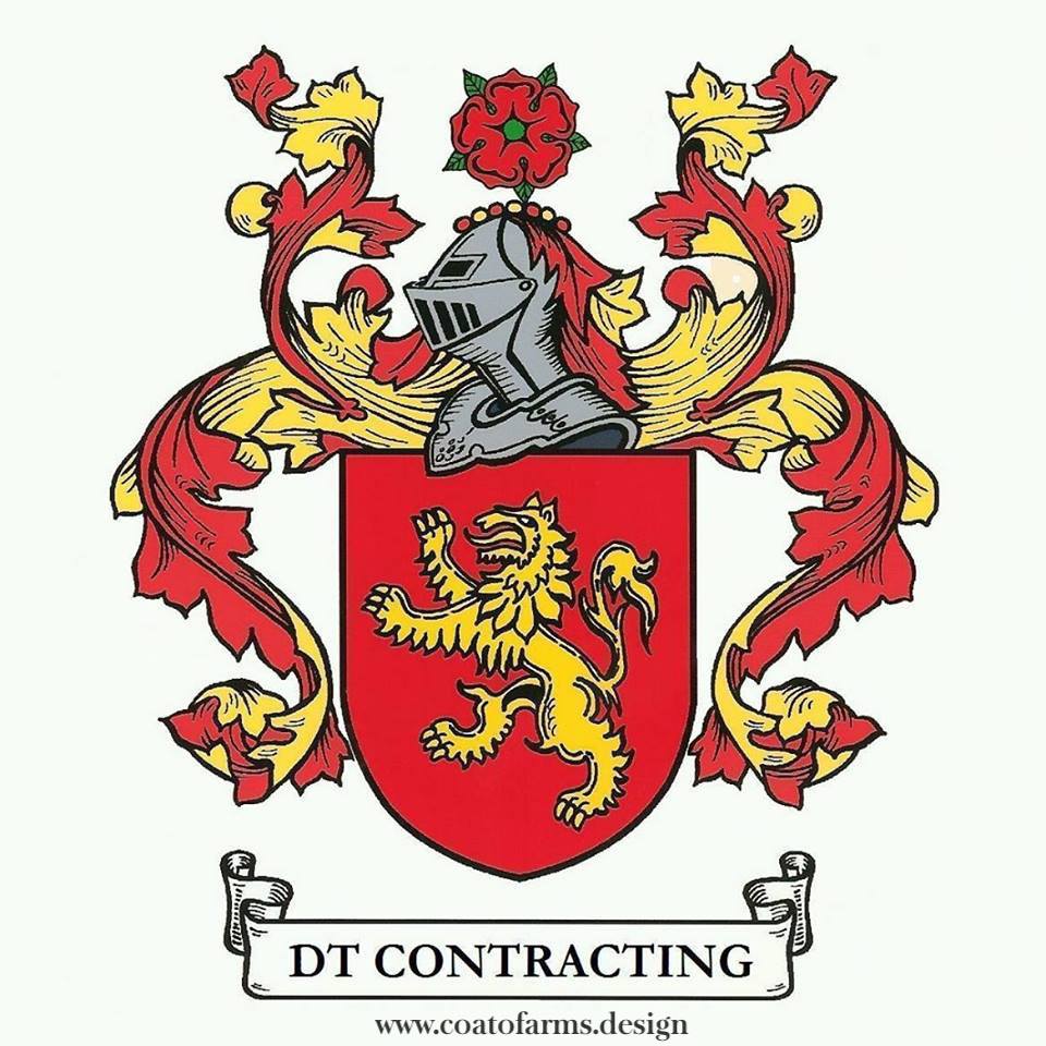 A simple coat of arms (emblem) I designed for a construction company from the USA based previous emblem 2