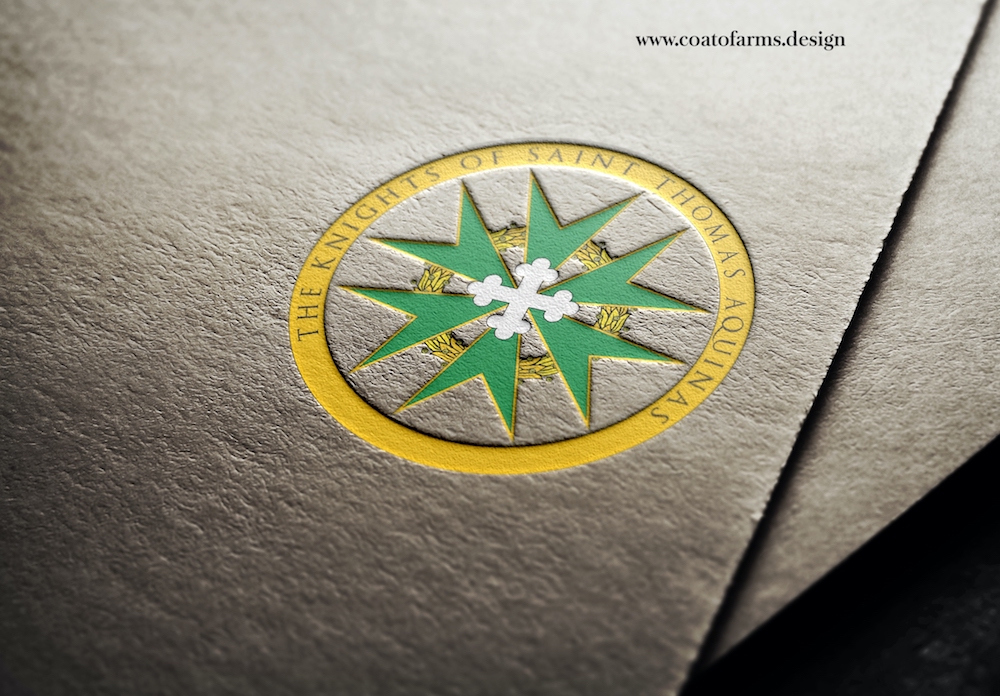 Emblem I designed for a group called THE KNIGHTS OF SAINT THOMAS AQUINAS 1