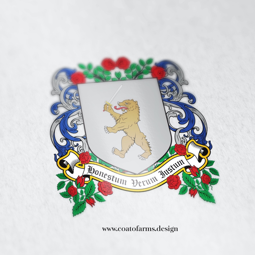 Fictional coat of arms I designed for a historical romance author