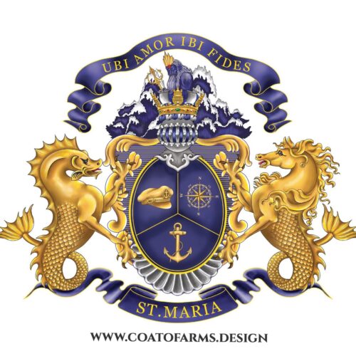 Coat of arms for the Santa Maria oceanic yacht club from USA